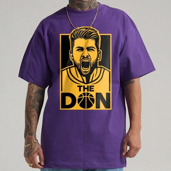 The Don Luka Doncic LA Lakers Basketball Graphic Tee 77 Jersey Lebron shirt - Picture 1 of 2